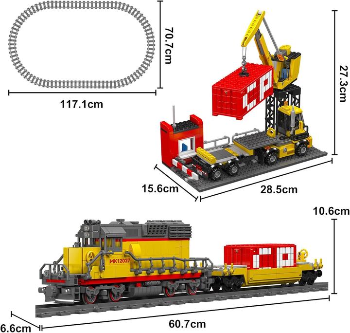 Actual product image Mould King SD40-2 diesel locomotive