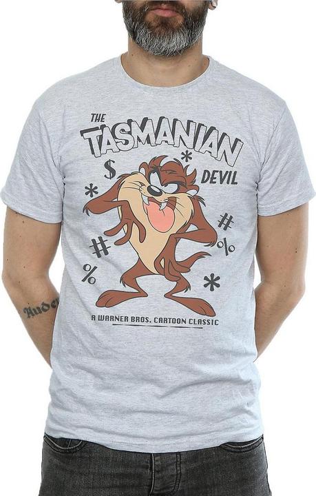 Actual product image Looney Tunes Mens Tasmanian Devil Vintage T-Shirt (XL)