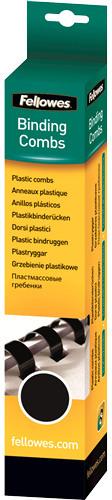 Produktbild Fellowes Plastikbinderücken A4 100 Stk. - 6 mm, schwarz