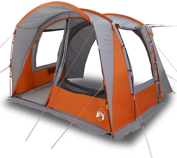 Produktbild VidaXL Autozelt 4 Personen Grau und Orange Wasserfest (8.55 kg, 4 Personen)