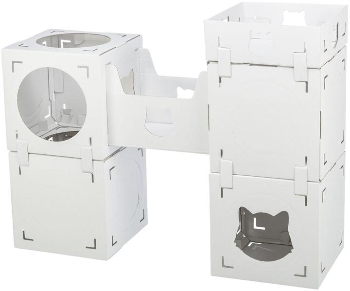 Image du produit Trixie Meuble pour chats Casa Cara, carton, 93 × 72 × 30.5 cm, blanc (73 cm, Blanc)