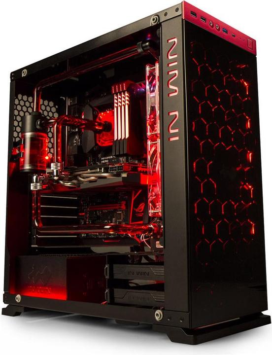 Produktbild In Win 805 rot/schwarz (ATX, mATX, Mini-ITX)