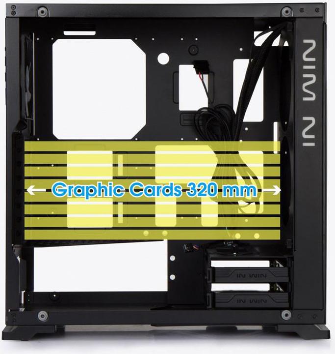 Produktbild In Win 805 rot/schwarz (ATX, mATX, Mini-ITX)