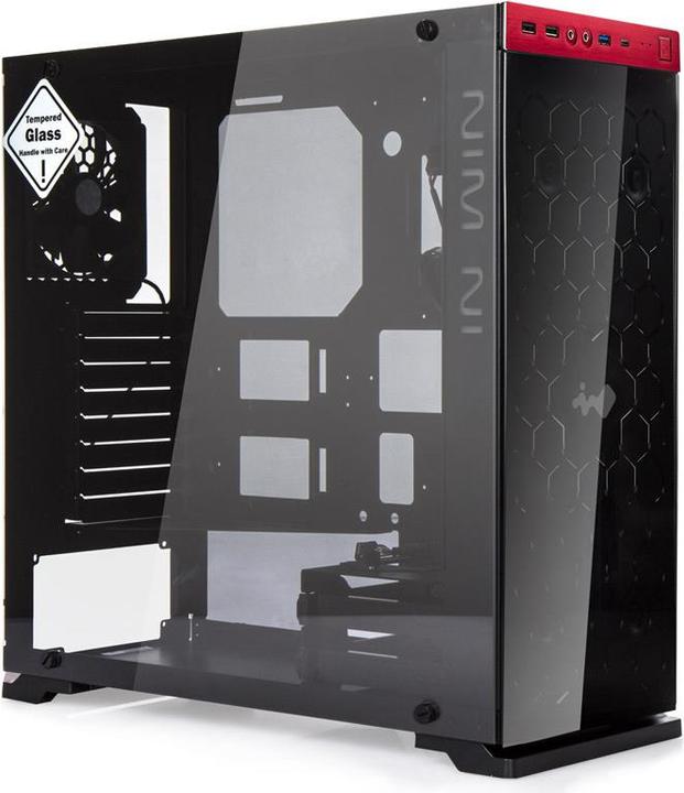 Produktbild In Win 805 rot/schwarz (ATX, mATX, Mini-ITX)