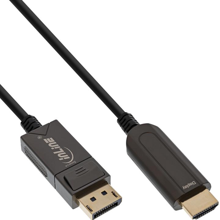 Image du produit InLine Câble de conversion DisplayPort vers HDMI AOC (20 m, DisplayPort)