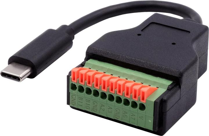 Image du produit Exsys Adaptateur USB-C Terminal Block (Bornier à 20 broches, 15 cm)