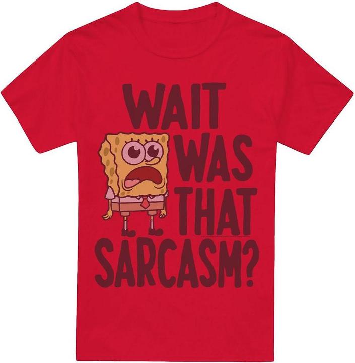 Immagine prodotto Spongebob Squarepants Sarcasm Maglietta Uomo (XL)
