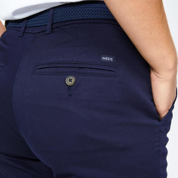 Image du produit Inesis Chinos de golf en coton pour femmes - MW500 Bleu marine (XXS)