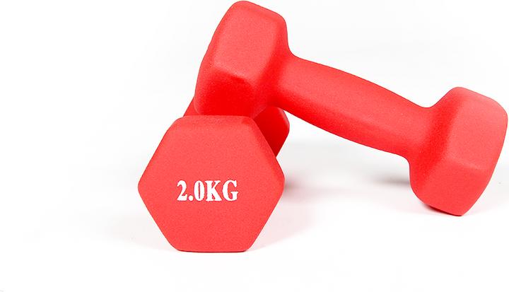 Actual product image Gladiatorfit Neoprene dumbbells (2 x 2 kg)