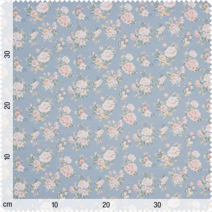 Image du produit VBS Tissu de coton "Le monde de Mathilde" Roses, largeur 150 cm, vendu au mètre