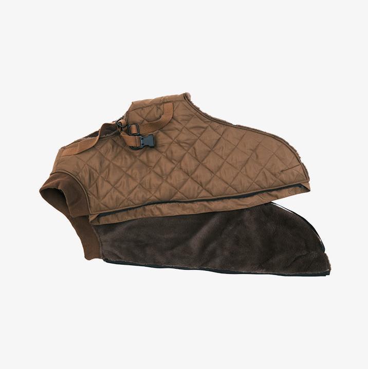 Actual product image Pet & Co. Ruby - Padded coat with harness - Brown (Dog coat)