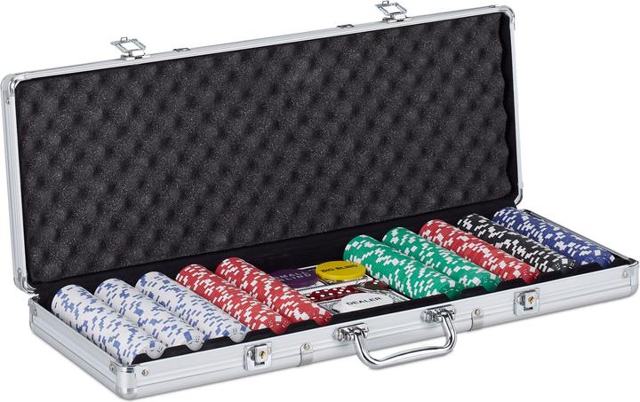 Image du produit Relaxdays Coffret poker (Multilingue)