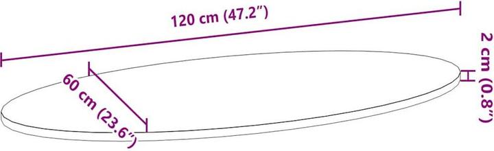 Image du produit VidaXL Lyndsie (120 x 60 x 2 cm)