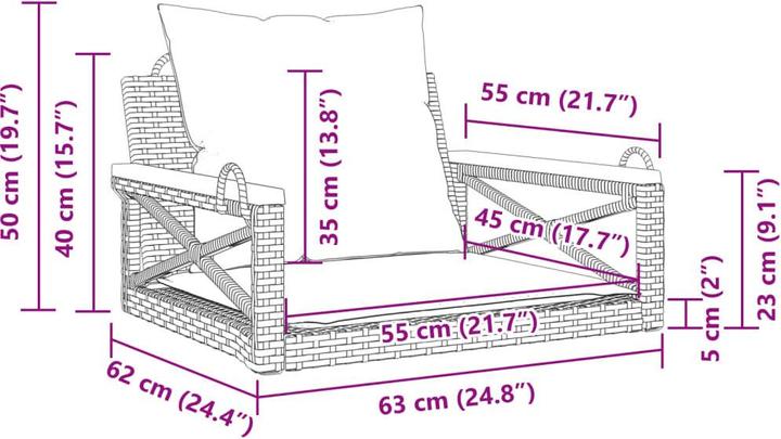 Produktbild VidaXL 10-tlg. Garten-Lounge-Set mit Kissen