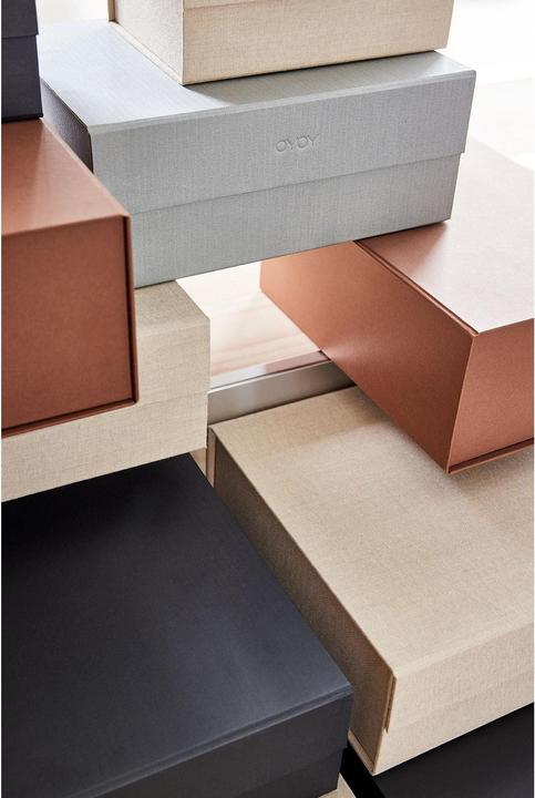 Produktbild Oyoy Aufbewahrungsbox Hako A4 Grau (35 x 54 cm, 1.89 l)