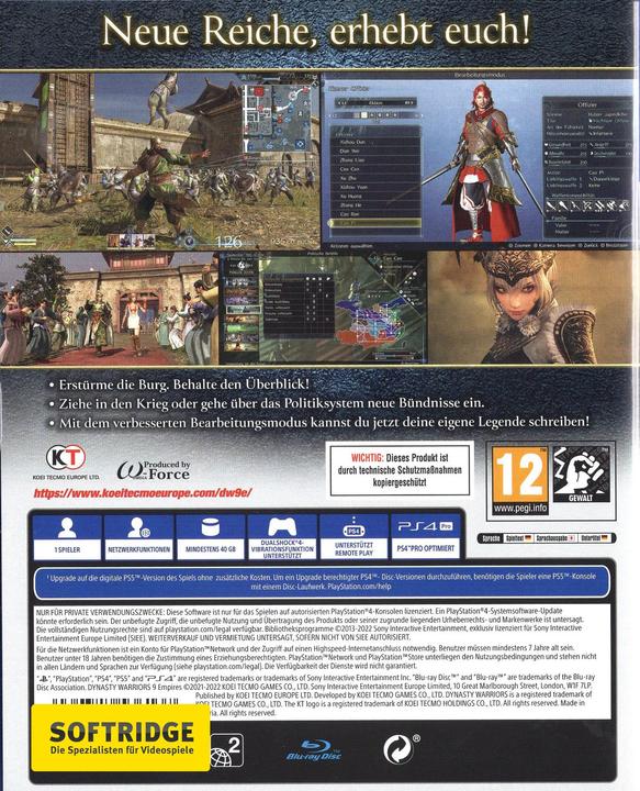 Immagine prodotto Koei Tecmo Dynasty Warriors 9 Empires (PS4, DE)