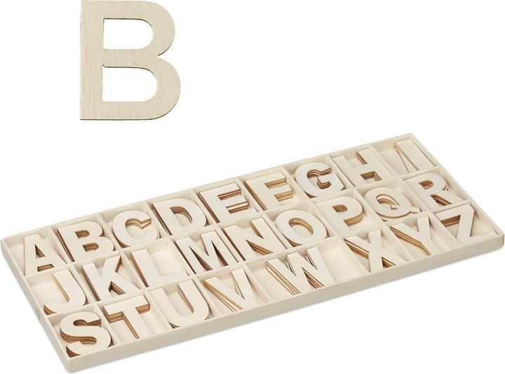 Produktbild Relaxdays Holzbuchstaben Set