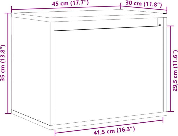 Actual product image VidaXL Gaile (45 x 30 x 35 cm)