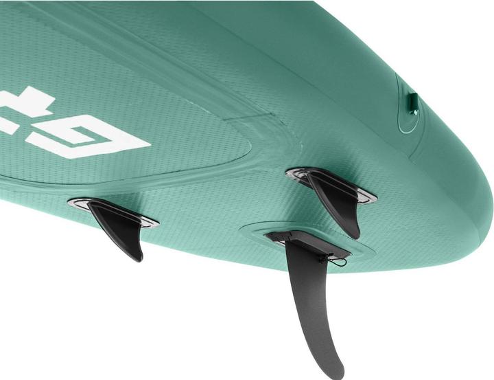 Actual product image Gymrex Inflatable paddle board - inflatable - 125 kg - green - double chamber - 329 x 78 x 38.5 cm (10'5")