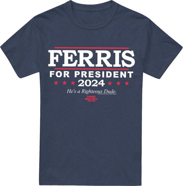 Immagine prodotto Ferris Bueller´s Day Off Ferris Bueller's Day Off Ferris For President Maglietta Adulto Unisex (L)