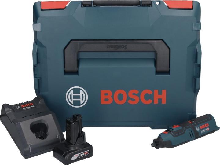 Image du produit Bosch Professional Bosch GRO 12V-35 Professional Outil rotatif sans fil avec boîtier L-Boxx + 1x Batterie GBA 6,0 Ah + (Meuleuse oscillante)