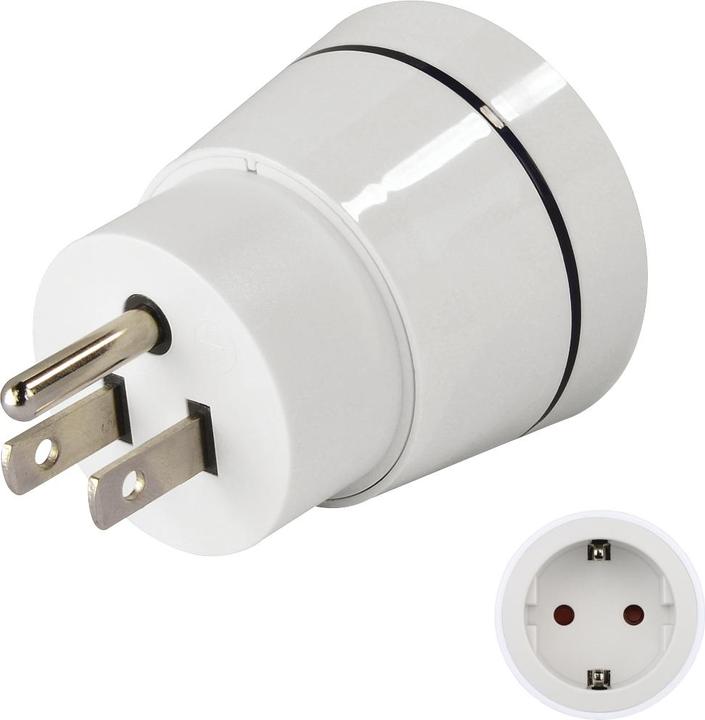 Actual product image Hama Type B travel adapter