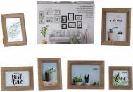 Produktbild IKO Bilderrahmen-Set Holz dunkel: 2x 13*18cm, 3x 10*15