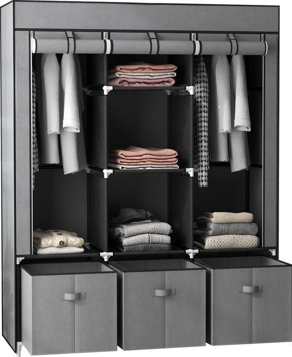 Homcom Stoffschrank mit Tür (125 x 43 x 162.5 cm)