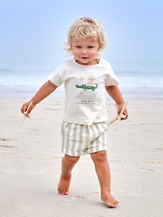 Actual product image Vertbaudet Baby-Set: T-Shirt & Shorts mit Streifenmuster (68)