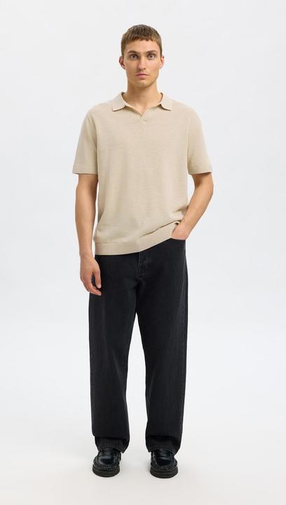 Actual product image Selected Homme Slhmattis Ss Knit Sun Open Polo Noos (L)