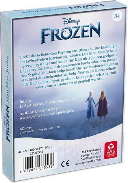 Image du produit ASS Altenburg Disney The Ice Queen - Mau Mau Junior, pour 2-4 joueurs, à partir de 3 ans (FR edition) (Allemand)