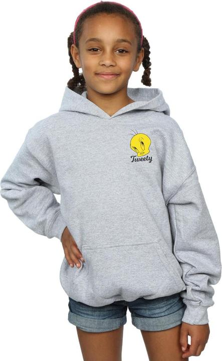 Actual product image Looney Tunes Girls Tweety Pie Head Hoodie (116)