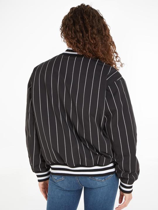 Actual product image Tommy Hilfiger Tommy Jeans Pinstripe Letterman bomber jacket - 88915 (L)