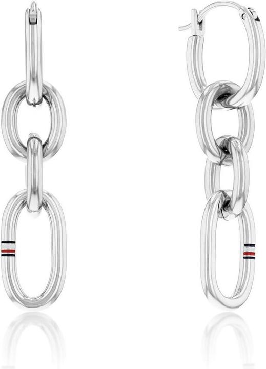 Produktbild Tommy Hilfiger Modern Steel Earrings Contrast Link Chain 2780787