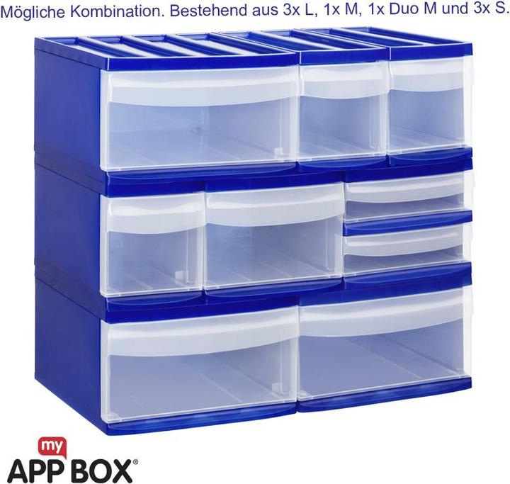 Produktbild Rotho Schubladenbox Systemix Tower XS (A5)