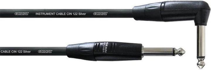 Intro Cable 5 - SilverLine strumento e cavo per chitarra CII PR con Jack ad angolo retto (6 m, Jack 6,3 mm)