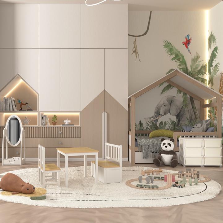 Produktbild Homcom Kinderschubladenschrank mit abgerundete Kanten