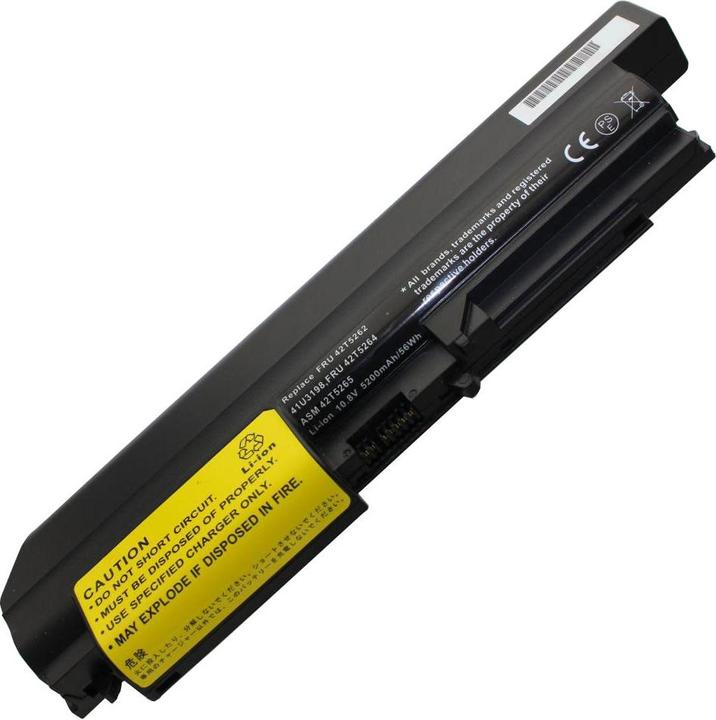 Lenovo Battery Thinkpad R61 series, R400 series, T61 series (6 Cells, 5200 mAh)