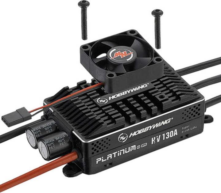 Actual product image Hobbywing Platinum Pro 130A V4 OPTO HV
