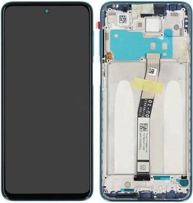 Actual product image Xiaomi LCD + Touch + Frame for M2003J6A1G Redmi Note 9S - aurora blue