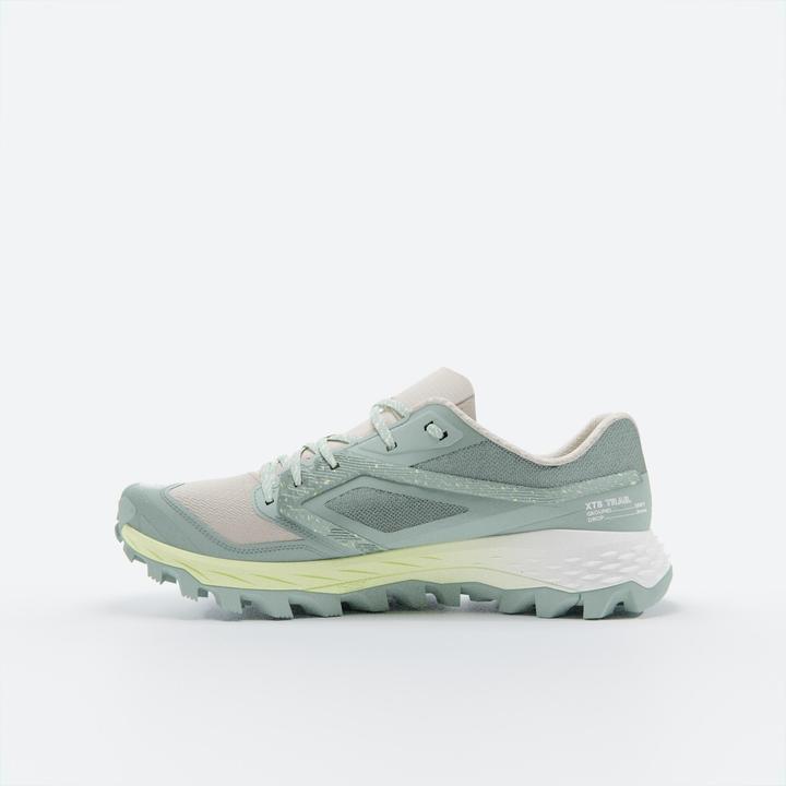 Actual product image Kiprun XT8 Women's Trail Running Shoes - Green/Yellow (38)