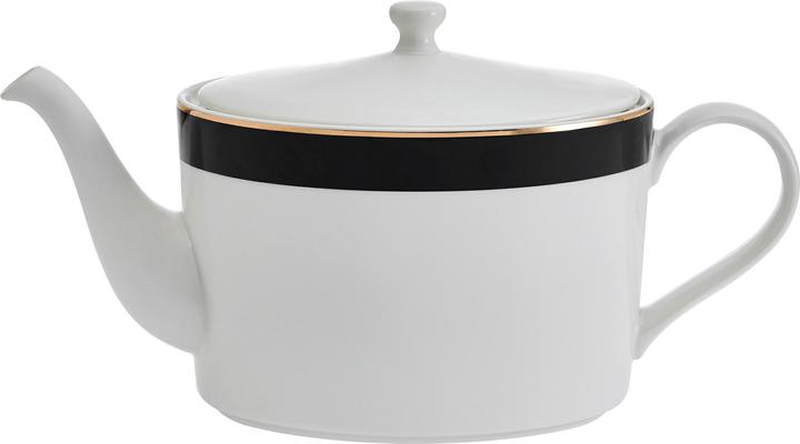 Mikasa Luxe Deco 4-Cup China Teapot, 1.1L, White (1.10 l)