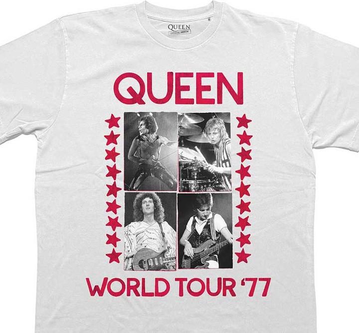 Immagine prodotto Queen World Tour '77 Maglietta Adulto Unisex (S)