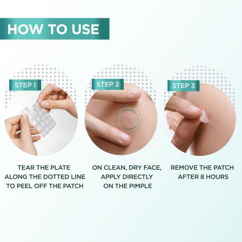 Actual product image Garnier Hydrocolloid Patches For Skin Imperfections Pure Active Pimple Patch - 22 Pieces