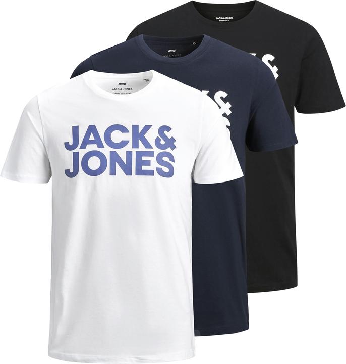 Immagine prodotto Jack & Jones Jjecorp Logo Tee Ss O-Neck 3pk Mp Noos (XL)