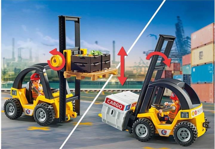 Actual product image Playmobil 71528 Forklift truck with freight (71528, Playmobil My Life)
