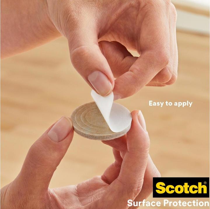 Image du produit Scotch Échelle de pieds de chaise (Planeurs en feutre, 4 pièce(s))