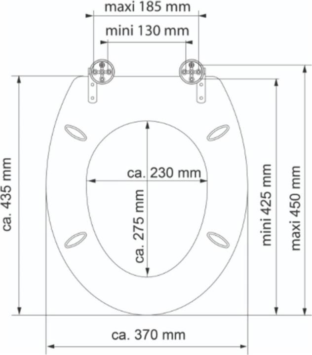 Actual product image Schütte MDF HG WC-Sitz POLAR LIGHTS