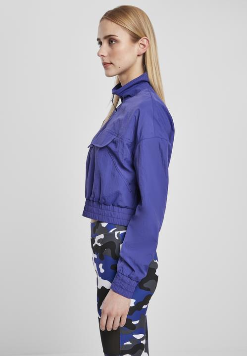 Image du produit Urban Classics Ladies Cropped Crinkle Nylon Pull Over Jacket (XS)
