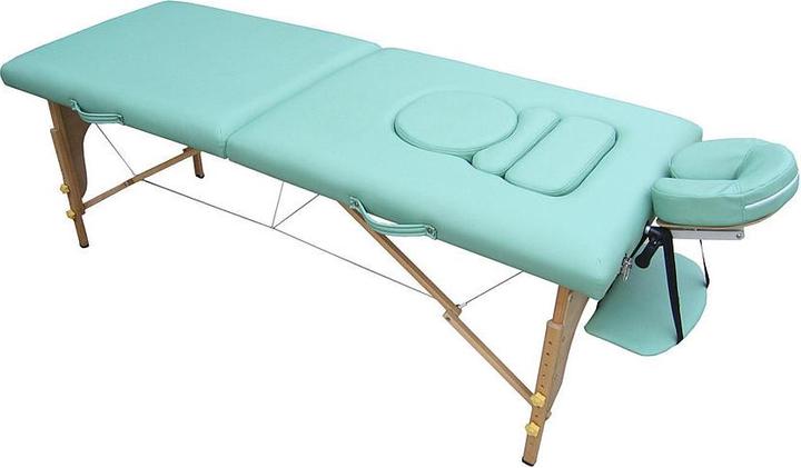 Actual product image Teqler Mobile massage table for pregnant women lime green